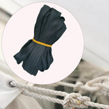 Maxbell Durable Utility Rope Cord Tie Down Rope for Outdoor Tent Equipment Black Flat Cloth