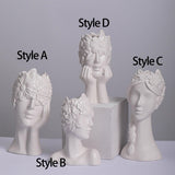 Maxbell Vase Floral Arrangement Statue Photo Prop for Dining Room Bedroom Office Style A