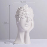 Maxbell Vase Floral Arrangement Statue Photo Prop for Dining Room Bedroom Office Style A