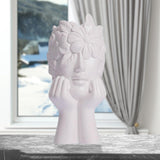 Maxbell Vase Floral Arrangement Statue Photo Prop for Dining Room Bedroom Office Style D