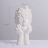 Maxbell Vase Floral Arrangement Statue Photo Prop for Dining Room Bedroom Office Style D