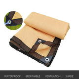 Maxbell Mesh Tarp Sunblock Shade Sail Rectangle Water Resistant Edge with Grommets
