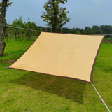 Maxbell Mesh Tarp Sunblock Shade Sail Rectangle Water Resistant Edge with Grommets
