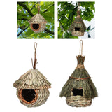 Maxbell Natural Birdhouse Roosting Hut Hanging Birds Cage Nest for Owls Lovebirds