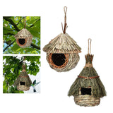 Maxbell Natural Birdhouse Roosting Hut Hanging Birds Cage Nest for Owls Lovebirds