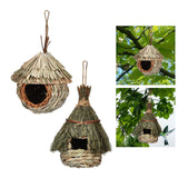 Maxbell Natural Birdhouse Roosting Hut Hanging Birds Cage Nest for Owls Lovebirds