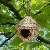 Maxbell Natural Birdhouse Roosting Hut Hanging Birds Cage Nest for Owls Lovebirds