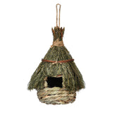 Maxbell Natural Birdhouse Roosting Hut Hanging Birds Cage Nest for Owls Lovebirds
