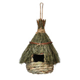 Maxbell Natural Birdhouse Roosting Hut Hanging Birds Cage Nest for Owls Lovebirds
