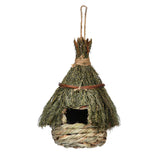 Maxbell Natural Birdhouse Roosting Hut Hanging Birds Cage Nest for Owls Lovebirds