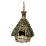 Maxbell Natural Birdhouse Roosting Hut Hanging Birds Cage Nest for Owls Lovebirds
