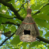 Maxbell Natural Birdhouse Roosting Hut Hanging Birds Cage Nest for Owls Lovebirds