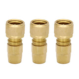 Maxbell 3Pcs Brass Hose Connectors Accessories Garden Expandable Hose Repair Kit