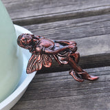 Maxbell Angel Statue Angel Figurine for Bookshelf Backyard Flower Pot Ornament