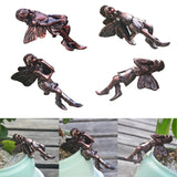 Maxbell Angel Statue Angel Figurine for Bookshelf Backyard Flower Pot Ornament
