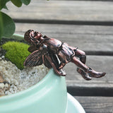 Maxbell Angel Statue Angel Figurine for Bookshelf Backyard Flower Pot Ornament