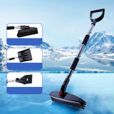 Maxbell Winter Snow Removal Tool Snow Scraper Brush Detachable Design for Vehicles Black