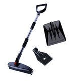 Maxbell Winter Snow Removal Tool Snow Scraper Brush Detachable Design for Vehicles Black