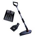 Maxbell Winter Snow Removal Tool Snow Scraper Brush Detachable Design for Vehicles Black