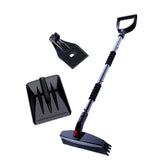 Maxbell Winter Snow Removal Tool Snow Scraper Brush Detachable Design for Vehicles Black