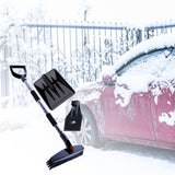 Maxbell Winter Snow Removal Tool Snow Scraper Brush Detachable Design for Vehicles Black