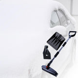 Maxbell Winter Snow Removal Tool Snow Scraper Brush Detachable Design for Vehicles Black