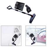 Maxbell Winter Snow Removal Tool Snow Scraper Brush Detachable Design for Vehicles Black