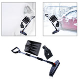 Maxbell Winter Snow Removal Tool Snow Scraper Brush Detachable Design for Vehicles Black