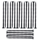 Maxbell 20Pcs Ground Netting Pegs Garden Fixing Securing Pegs for Ground Sheets Sod