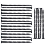 Maxbell 20Pcs Ground Netting Pegs Garden Fixing Securing Pegs for Ground Sheets Sod