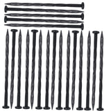 Maxbell 20Pcs Ground Netting Pegs Garden Fixing Securing Pegs for Ground Sheets Sod