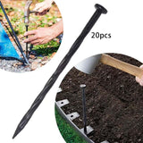 Maxbell 20Pcs Ground Netting Pegs Garden Fixing Securing Pegs for Ground Sheets Sod