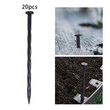 Maxbell 20Pcs Ground Netting Pegs Garden Fixing Securing Pegs for Ground Sheets Sod