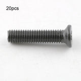 Maxbell 20x Portable Fixing Screw Left Hand Thread for Drill Chuck Shank Adapter M5x22mm