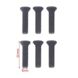 Maxbell 20x Portable Fixing Screw Left Hand Thread for Drill Chuck Shank Adapter M5x22mm