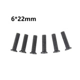 Maxbell 20x Portable Fixing Screw Left Hand Thread for Drill Chuck Shank Adapter M6x22mm