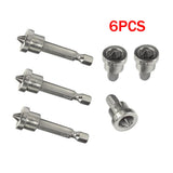 Maxbell 6x Positioning Screwdriver Bits Batch Head for Metalworking Gypsum Board