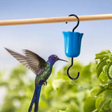 Maxbell 3 Pieces Feeder Hanging Hook with Cleaning Brush for Lawn Backyard Wildlife Multicolor