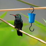Maxbell 3 Pieces Feeder Hanging Hook with Cleaning Brush for Lawn Backyard Wildlife Multicolor