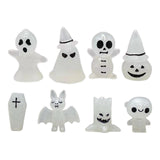 Maxbell 8Pcs Glowing Halloween Decorations Ornament Statues for Lawn Garden
