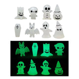 Maxbell 8Pcs Glowing Halloween Decorations Ornament Statues for Lawn Garden