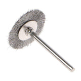 Maxbell 10Pcs 2.2cm Steel wire Brush Metal Derusting Brush Accessory
