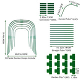 Maxbell Planter Support Stakes Greenhouse Clamp Greenhouse Film Clamps Grow Tunnel 6pcs
