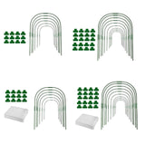 Maxbell Planter Support Stakes Greenhouse Clamp Greenhouse Film Clamps Grow Tunnel 6pcs