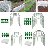 Maxbell Planter Support Stakes Greenhouse Clamp Greenhouse Film Clamps Grow Tunnel 6pcs