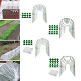 Maxbell Planter Support Stakes Greenhouse Clamp Greenhouse Film Clamps Grow Tunnel 6pcs