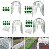 Maxbell Planter Support Stakes Greenhouse Clamp Greenhouse Film Clamps Grow Tunnel 6pcs