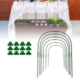 Maxbell Planter Support Stakes Greenhouse Clamp Greenhouse Film Clamps Grow Tunnel 6pcs