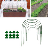 Maxbell Planter Support Stakes Greenhouse Clamp Greenhouse Film Clamps Grow Tunnel 6pcs