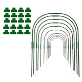 Maxbell Planter Support Stakes Greenhouse Clamp Greenhouse Film Clamps Grow Tunnel 10pcs